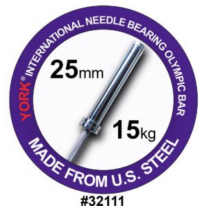 York Barbell 6.5' International Competition Needle Bearing Bar