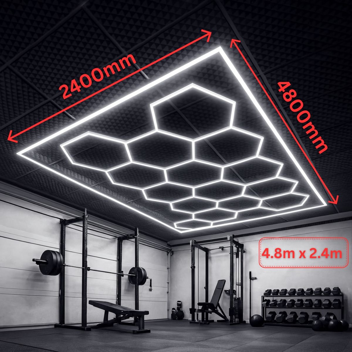 Hex LED Lights Dimensions