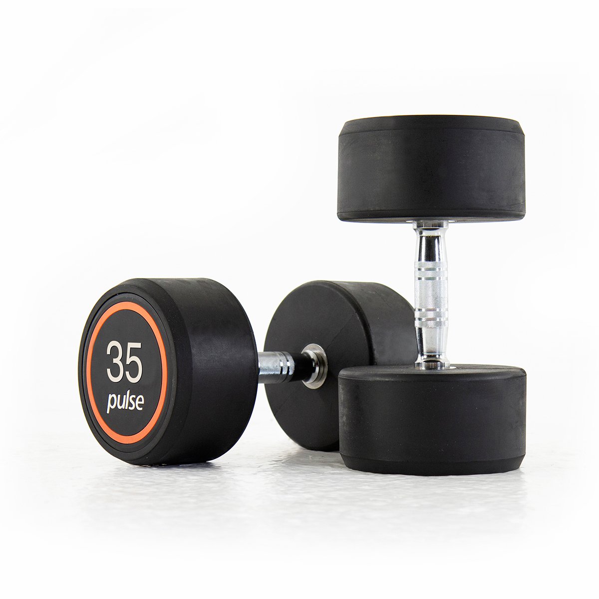 38-094-35kg-Black-Rubber-Covered-Dumbbell-Free-Weights